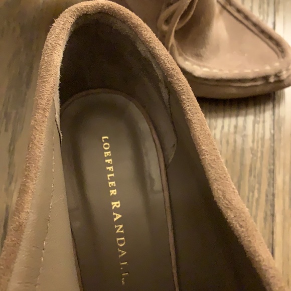 LOEFFLER RANDALL Leather Cowhide Stretch suede booties with unique heel design. - Picture 5 of 6